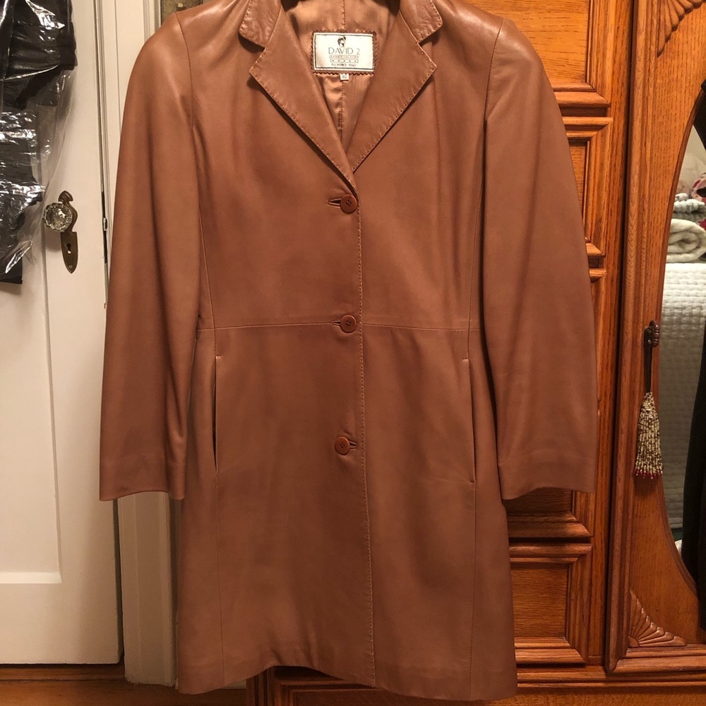 Italian leather coat